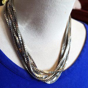 16" Stainless Steel Layered Necklace Casual Women Style Fashion Simple Design